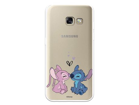 Funda para Samsung Galaxy A3 2017 Oficial de Disney Angel & Stitch Beso - Lilo & Stitch
