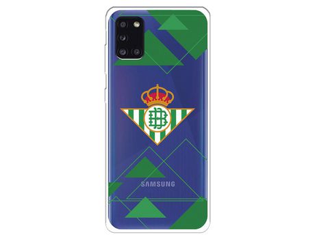 Funda para Samsung Galaxy A31 del Betis Escudo Fondo transparente - Licencia Oficial