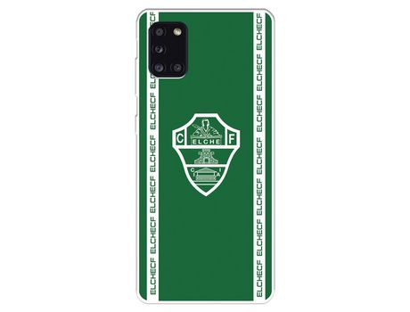 Funda para Samsung Galaxy A31 del Elche CF Escudo Fondo Verde - Licencia Oficial Elche CF