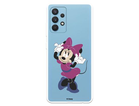 Funda para Samsung Galaxy A32 4G Oficial de Disney Minnie Rosa - Clásicos Disney