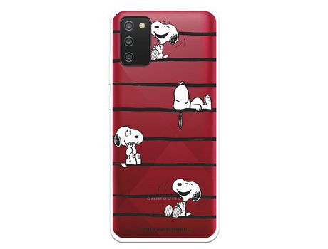 Funda para Samsung Galaxy A02s Oficial de Peanuts Snoopy rayas - Snoopy