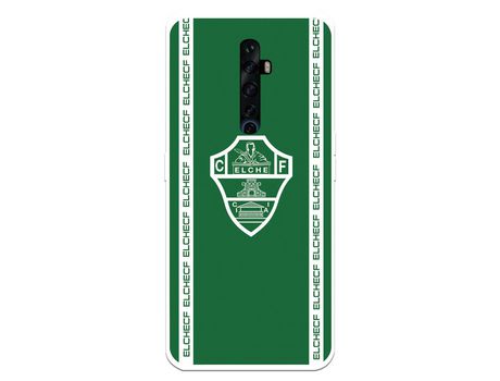 Funda para Oppo Reno2 Z del Elche CF Escudo Fondo Verde - Licencia Oficial Elche CF