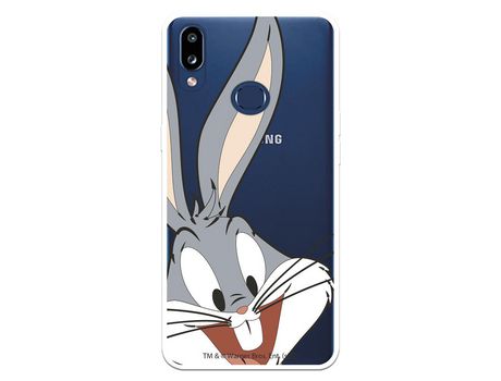 Funda para Samsung Galaxy A10s Oficial de Warner Bros Bugs Bunny Silueta Transparente - Looney Tunes