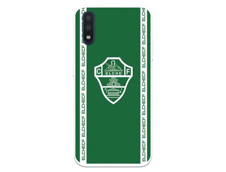 Funda para Samsung Galaxy A01 del Elche CF Escudo Fondo Verde - Licencia Oficial Elche CF