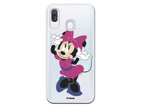 Funda para Samsung Galaxy A40 Oficial de Disney Minnie Rosa - Clásicos Disney