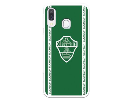 Funda para Samsung Galaxy A40 del Elche CF Escudo Fondo Verde - Licencia Oficial Elche CF