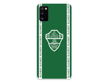 Funda para Samsung Galaxy A41 del Elche CF Escudo Fondo Verde - Licencia Oficial Elche CF