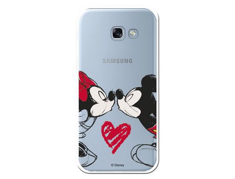 Funda para Samsung Galaxy A5 2017 Oficial de Disney Mickey y Minnie Beso - Clásicos Disney
