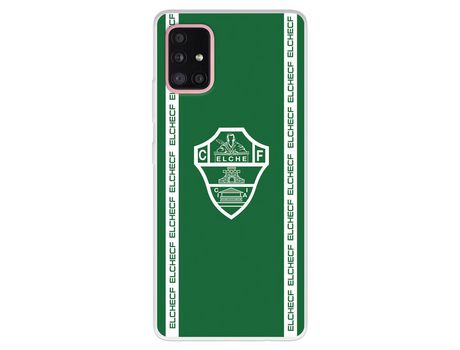 Funda para Samsung Galaxy A51 5G del Elche CF Escudo Fondo Verde - Licencia Oficial Elche CF