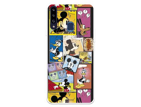 Funda para Samsung Galaxy A20S Oficial de Disney Mickey Comic - Clásicos Disney