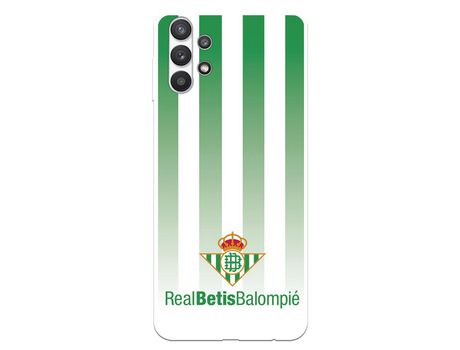 Funda para Samsung Galaxy A32 5G del Betis Fondo Rayas Verdiblancas - Licencia Oficial