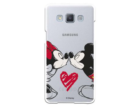 Funda para Samsung Galaxy A5 Oficial de Disney Mickey y Minnie Beso - Clásicos Disney