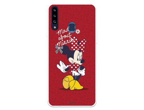 Funda para Samsung Galaxy A20S Oficial de Disney Minnie Mad About - Clásicos Disney