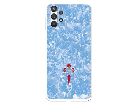 Funda para Samsung Galaxy A32 5G del Celta Escudo Fondo Hinchada - Licencia Oficial RC Celta