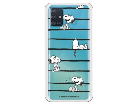 Funda para Samsung Galaxy A51 Oficial de Peanuts Snoopy rayas - Snoopy
