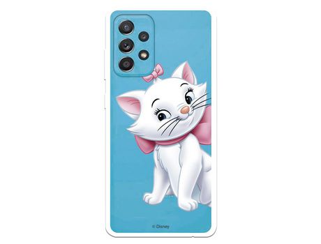 Funda para Samsung Galaxy A52 5G Oficial de Disney Marie Silueta - Los Aristogatos