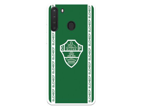 Funda para Samsung Galaxy A21 del Elche CF Escudo Fondo Verde - Licencia Oficial Elche CF