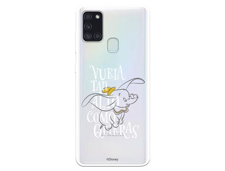 Funda para Samsung Galaxy A21S Oficial de Disney Dumbo Vuela tan Alto - Dumbo