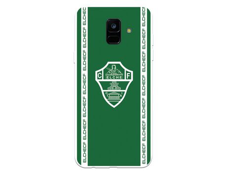 Funda para Samsung Galaxy A6 2018 del Elche CF Escudo Fondo Verde - Licencia Oficial Elche CF