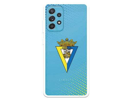 Funda para Samsung Galaxy A52 5G del Cádiz Escudo Transparente - Licencia Oficial