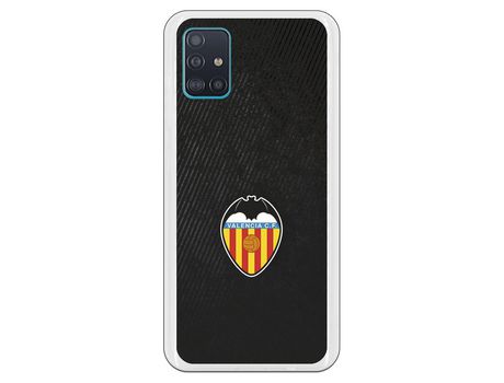 Funda para Samsung Galaxy A51 del Valencia Franjas Negras - Licencia Oficial Valencia CF
