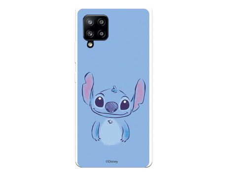 Funda para Samsung Galaxy A42 5G Oficial de Disney Stitch azul - Lilo & Stitch