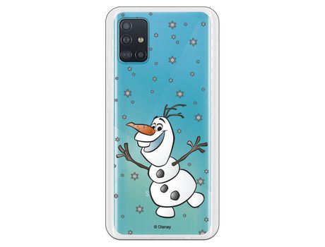 Funda para Samsung Galaxy A51 5G Oficial de Disney Olaf Transparente - Frozen