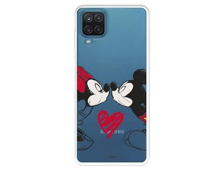 Funda para Samsung Galaxy A22 4G Oficial de Disney Mickey y Minnie Beso - Clásicos Disney