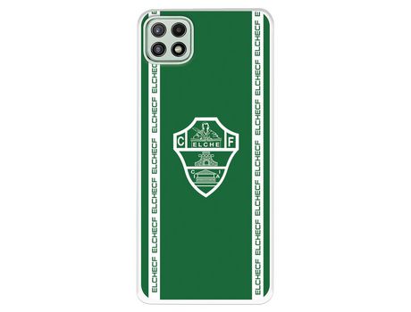 Funda para Samsung Galaxy A22 5G del Elche CF Escudo Fondo Verde - Licencia Oficial Elche CF