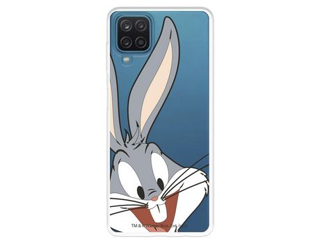 Funda para Samsung Galaxy A22 4G Oficial de Warner Bros Bugs Bunny Silueta Transparente - Looney Tunes