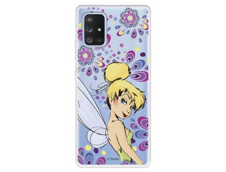 Funda para Samsung Galaxy A71 5G Oficial de Disney Campanilla Flores - Peter Pan