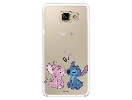 Funda para Samsung Galaxy A5 2016 Oficial de Disney Angel & Stitch Beso - Lilo & Stitch