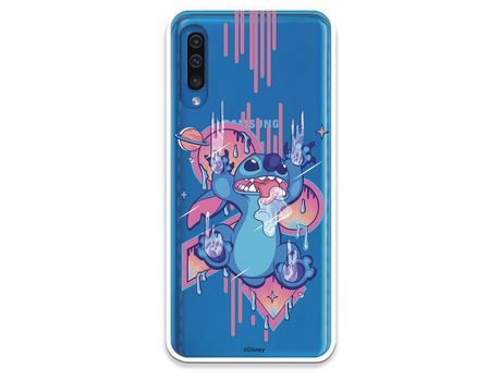 Funda para Samsung Galaxy A50 Oficial de Disney Stitch Graffiti - Lilo & Stitch