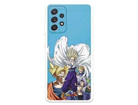 Funda para Samsung Galaxy A52 5G Oficial de Dragon Ball Guerreros Saiyans - Dragon Ball