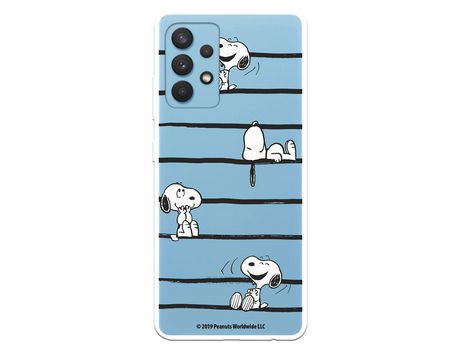 Funda para Samsung Galaxy A32 4G Oficial de Peanuts Snoopy rayas - Snoopy