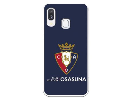 Funda para Samsung Galaxy A40 del Osasuna Escudo Fondo azul - Licencia Oficial CA Osasuna
