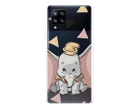 Funda para Samsung Galaxy A42 5G Oficial de Disney Dumbo Silueta Transparente - Dumbo