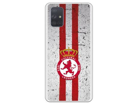 Funda para Samsung Galaxy A71 del Cultural Escudo Fondo Monocromo - Licencia Oficial Cultural y Deportiva Leonesa