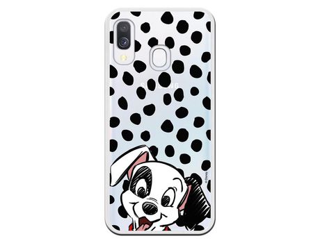 Funda para Samsung Galaxy A40 Oficial de Disney Cachorro Manchas - 101 Dalmatas