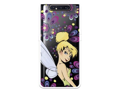 Funda para Samsung Galaxy A80 Oficial de Disney Campanilla Flores - Peter Pan