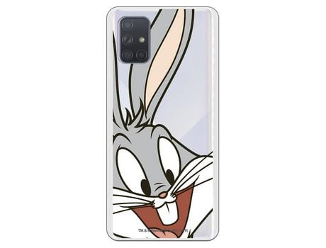 Funda para Samsung Galaxy A71 Oficial de Warner Bros Bugs Bunny Silueta Transparente - Looney Tunes