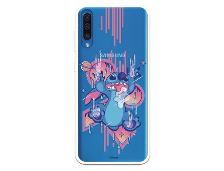Funda para Samsung Galaxy A70 Oficial de Disney Stitch Graffiti - Lilo & Stitch