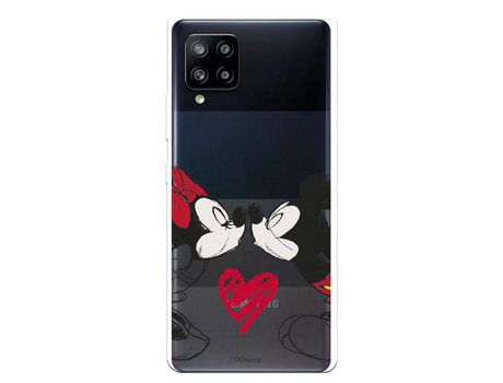 Funda para Samsung Galaxy A42 5G Oficial de Disney Mickey y Minnie Beso - Clásicos Disney