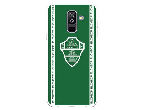 Funda para Samsung Galaxy J8 2018 del Elche CF Escudo Fondo Verde - Licencia Oficial Elche CF