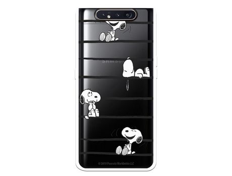 Funda para Samsung Galaxy A80 Oficial de Peanuts Snoopy rayas - Snoopy