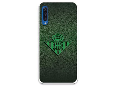 Funda para Samsung Galaxy A50 del Betis Escudo Verde Fondo trama - Licencia Oficial