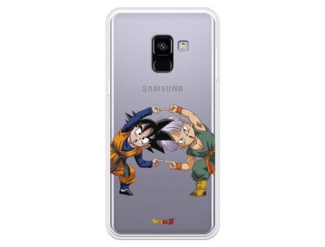Funda para Samsung Galaxy A8 2018 Oficial de Dragon Ball Goten y Trunks Fusión