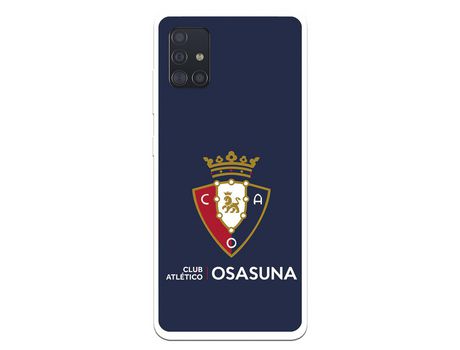 Funda para Samsung Galaxy A51 del Osasuna Escudo Fondo azul - Licencia Oficial CA Osasuna
