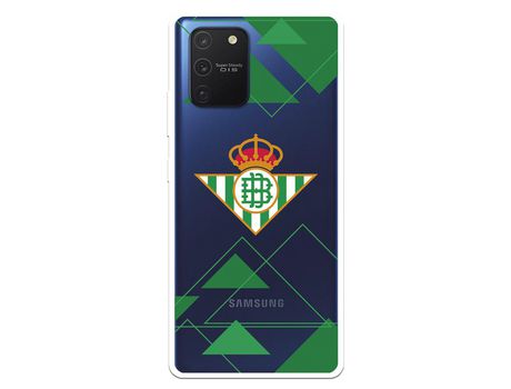 Funda para Samsung Galaxy A91 del Betis Escudo Fondo transparente - Licencia Oficial