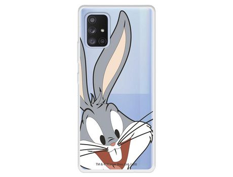 Funda para Samsung Galaxy A71 5G Oficial de Warner Bros Bugs Bunny Silueta Transparente - Looney Tunes